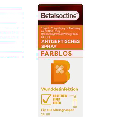 BETAISOCTINE 1 mg/ml + 20 mg/ml Spray z.Anw.a.d.H.