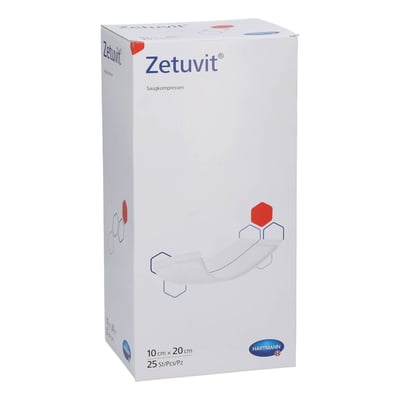 Zetuvit E Saugkompressen steril 10x20 cm CC Pharma Produktbild 1