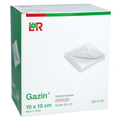 Gazin Mullkompresse 10x10 cm steril 8fach Avitamed