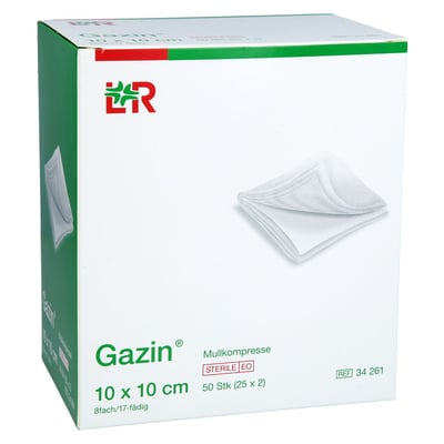 Gazin Mullkompresse 10x10 cm steril 8fach Avitamed Produktbild 1