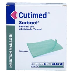 CUTIMED Sorbact Kompressen 4x6 cm