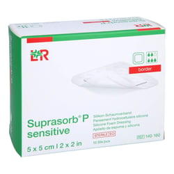 SUPRASORB P sensitive PU-Schaumv.border 5x5cm