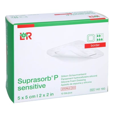 SUPRASORB P sensitive PU-Schaumv.border 5x5cm Produktbild 1