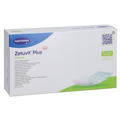 ZETUVIT Plus Silicone steril 10x20 cm