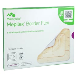 MEPILEX Border Flex Schaumverb.haft.15x15 cm