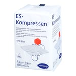 ES-KOMPRESSEN unsteril 7,5x7,5 cm 8fach