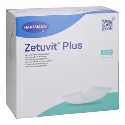 ZETUVIT Plus extrastarke Saugkompr.steril 20x40 cm Produktbild 1