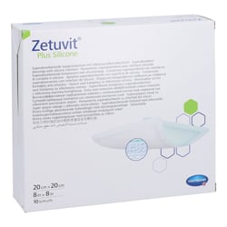 ZETUVIT Plus Silicone steril 20x20 cm