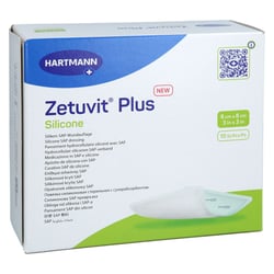 ZETUVIT Plus Silicone steril 8x8 cm