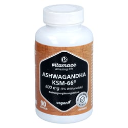 ASHWAGANDHA KSM-66 600mg Extrakt hochdos.veg.Kaps.