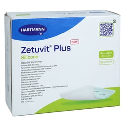 ZETUVIT Plus Silicone steril 8x8 cm