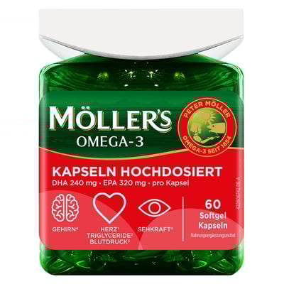 MÖLLER'S Omega-3 Kapseln hochdosiert