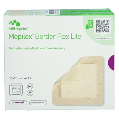 MEPILEX Border Flex Lite Schaumverband 10x10 cm Produktbild 1