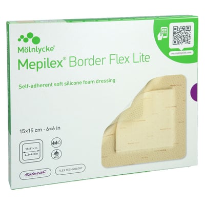 MEPILEX Border Flex Lite Schaumverband 15x15 cm