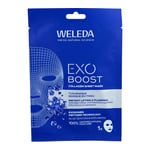 WELEDA Exo Boost Collagen Tuchmaske blauer Enzian Produktbild 1