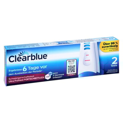 CLEARBLUE Schwangerschaftst.6 Tage vor 2 Hormone