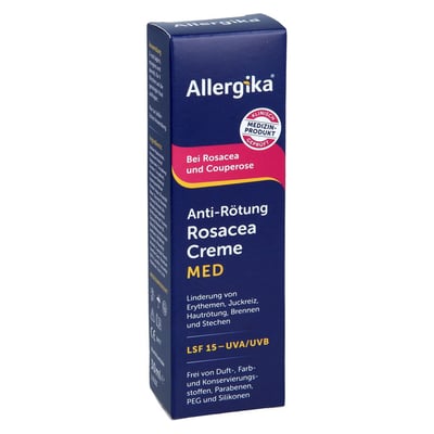 ALLERGIKA Anti-Rötung Rosacea Creme MED Produktbild 1