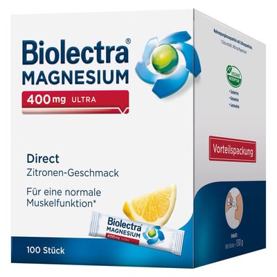 BIOLECTRA Magnesium 400 mg ultra Direct Zitrone Produktbild 1