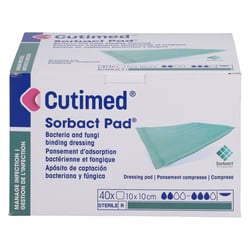 CUTIMED Sorbact Pad Kompressen 10x10 cm