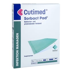 CUTIMED Sorbact Pad Kompressen 10x10 cm