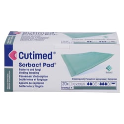 CUTIMED Sorbact Pad Kompressen 10x20 cm