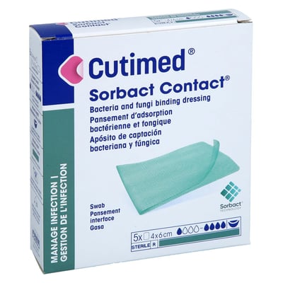CUTIMED Sorbact Contact Kompressen 4x6 cm steril