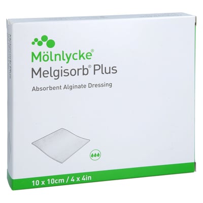 MELGISORB Plus Alginat Verband 10x10 cm steril