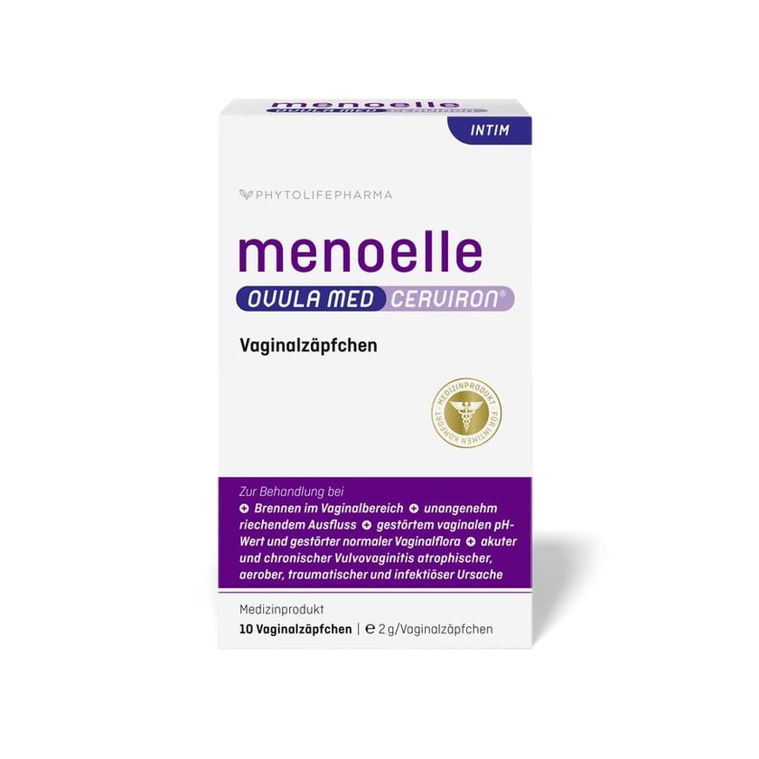 MENOELLE OVULA med CERVIRON Vaginalovula