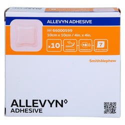 ALLEVYN Adhesive 10x10 cm haftende Wundauflage