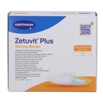 ZETUVIT Plus Silicone Border steril 12,5x12,5 cm Produktbild 2
