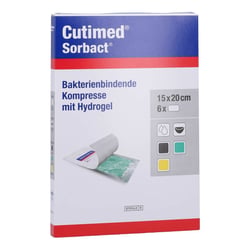 CUTIMED Sorbact Gel Kompressen 15x20 cm