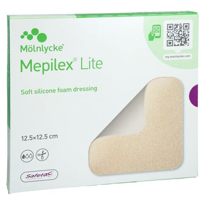 MEPILEX Lite Schaumverband 12,5x12,5 cm steril Produktbild 1