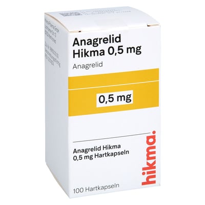 ANAGRELID Hikma 0,5 mg Hartkapseln Produktbild 1