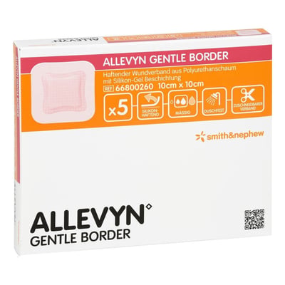 ALLEVYN Gentle Border 10x10 cm Schaumverb. Produktbild 1