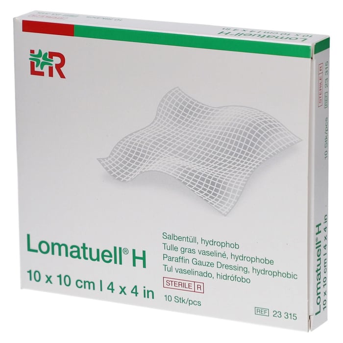 LOMATUELL H Salbentüll 10x10 cm steril