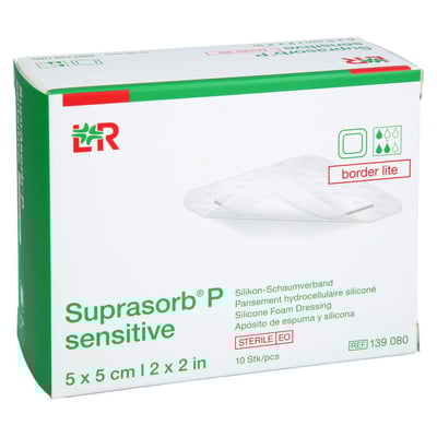 SUPRASORB P sensitive PU-Schaumv.bor.lite 5x5cm