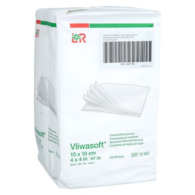 VLIWASOFT Vlieskompressen unsteril 10x10 cm 6l.