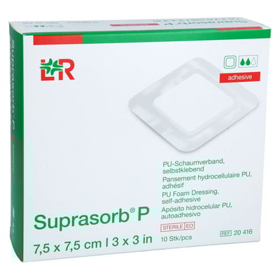 SUPRASORB P PU-Schaumv.selbstklebend 7,5x7,5 cm