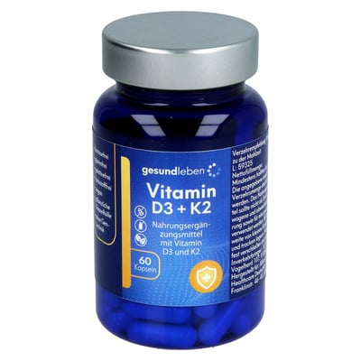 GESUND LEBEN Vitamin D3+K2 Kapseln Produktbild 1