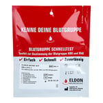 BLUTGRUPPE Schnelltest-AB0+RhD Produktbild 1