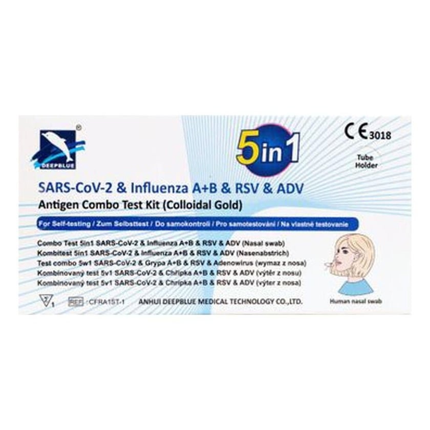 DEEPBLUE 5in1 Kombi-Test SARS-CoV2 FLU A+B RSV ADV