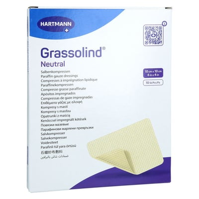 GRASSOLIND Salbenkompressen 10x10 cm steril Produktbild 1