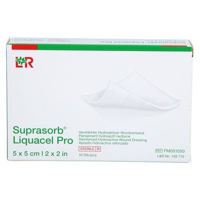 SUPRASORB Liquacel Pro 5x5 cm Kompressen Produktbild 1