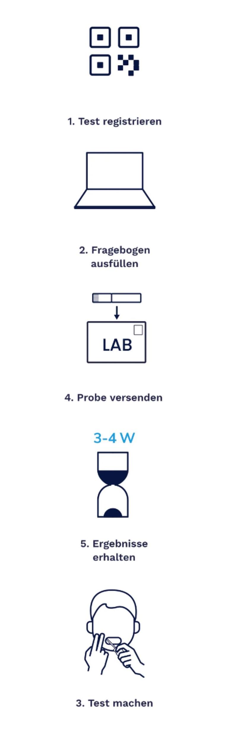 Schritt für Schritt Erklärung des MoleQlar Tests.