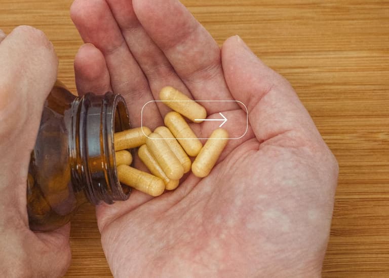 Beispiel Vitamin B Supplement Pillen